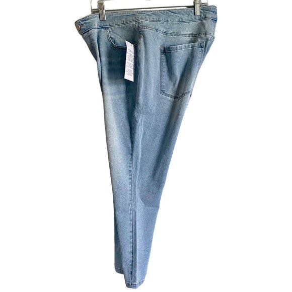 Skinnygirl Mid Rise Skinny Crop Light Wash Jeans Women's Size 16W NEW NWT - Picture 2 of 11